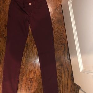 RSQ size 3 Burgundy Miami Jeggings
